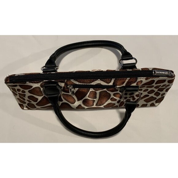 Primeware Insulated Wine Clutch Bag Giraffe Print Tote Corkscrew Thermal Zip NEW - Picture 8 of 12